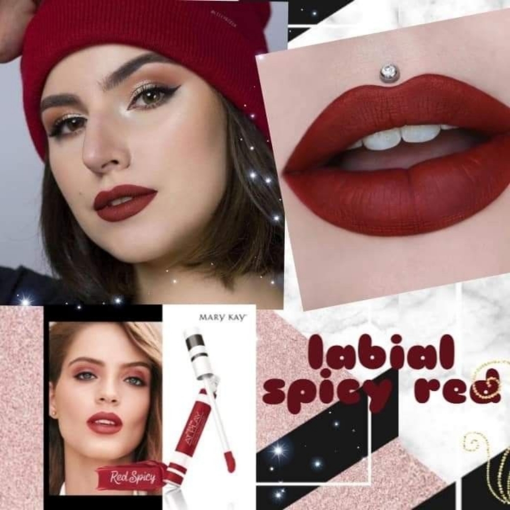 Mary kay At Play Liquid Lipstick in Spicy Red.
